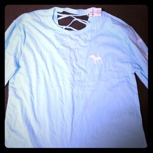 NWT Victoria secret crop top long sleeve shirt
